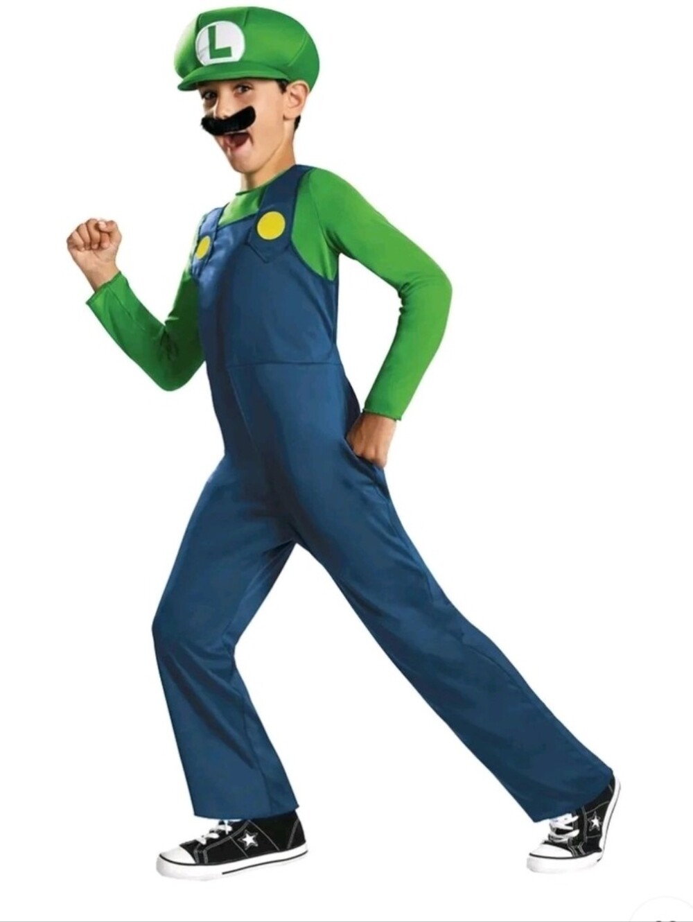 Disguise Super Mario Brothers Child Luigi Costume NEW Medium 7-8